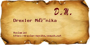 Drexler Mónika névjegykártya